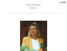 Tablet Screenshot of ewaosinska.com